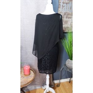 Black midi sequis Dress 🖤